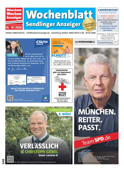 Wochenblatt - Sendlinger Anzeiger B